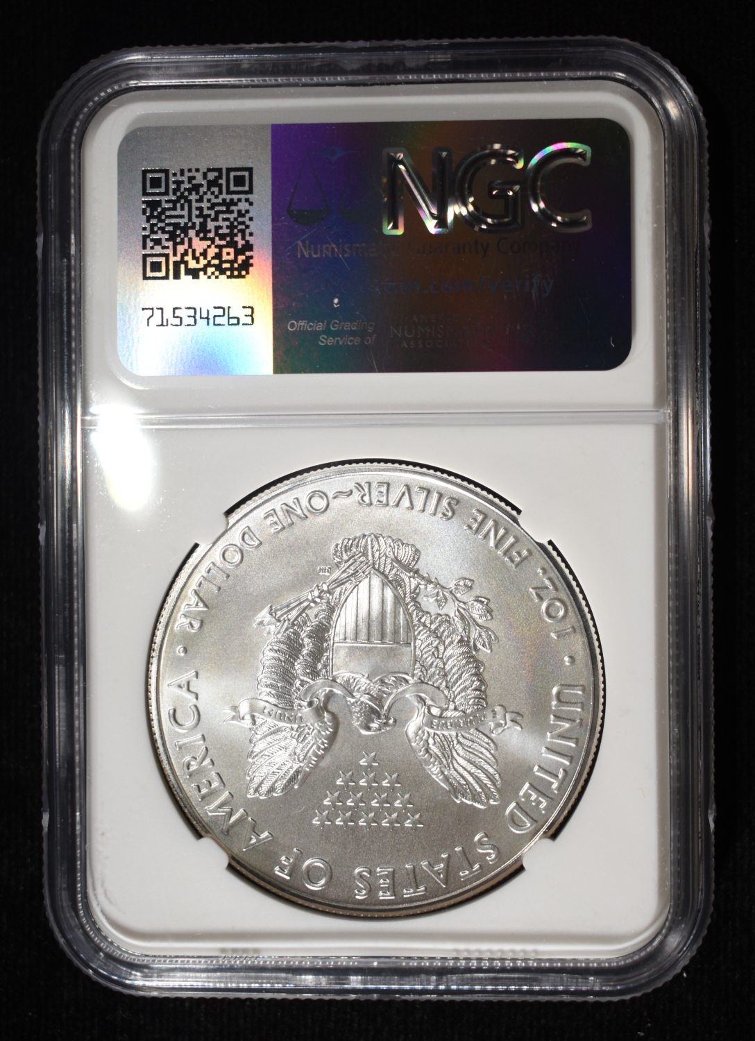2020 AMERICAN SILVER EAGLE NGC MS69