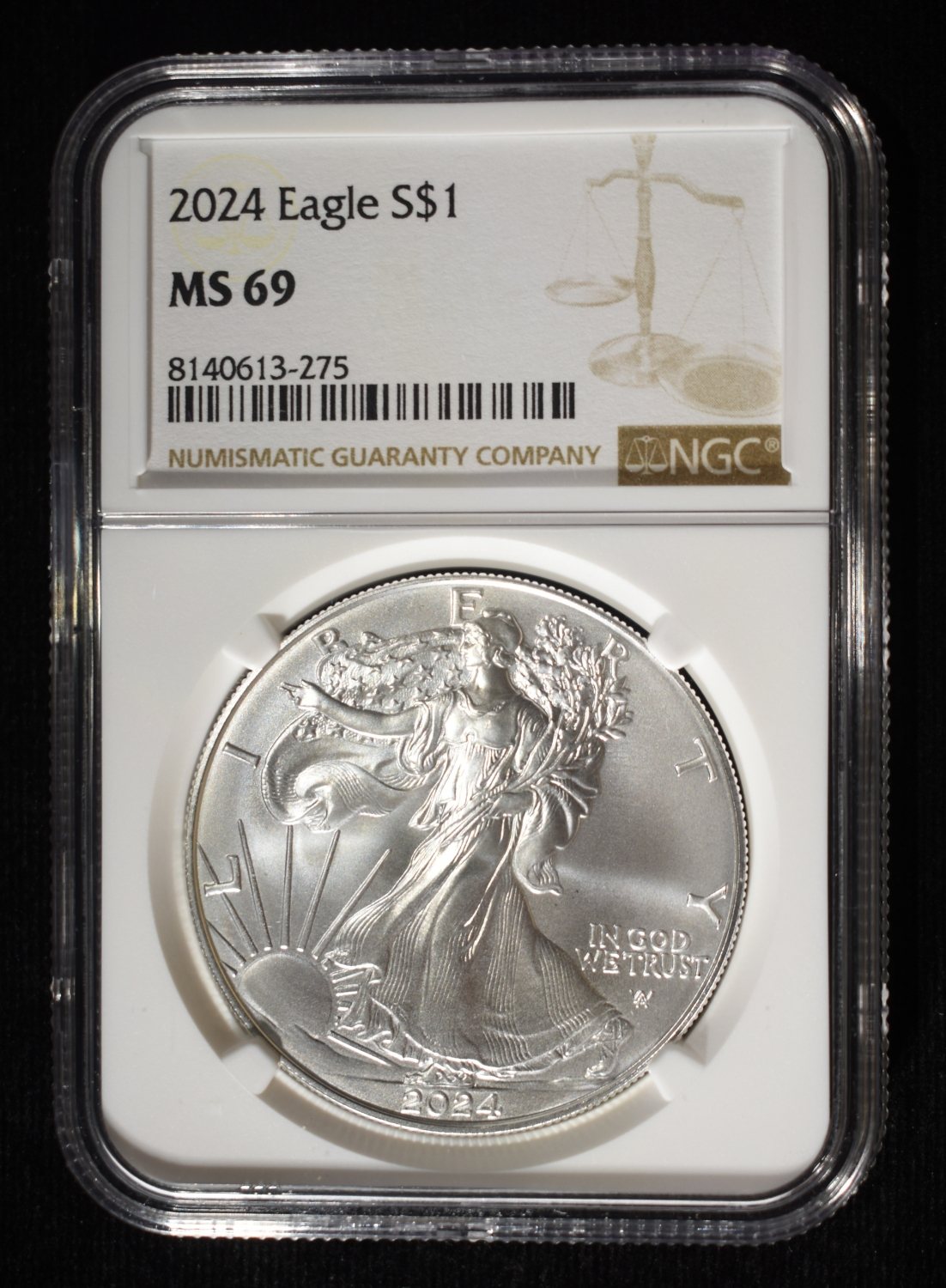 2024 AMERICAN SILVER EAGLE NGC MS69
