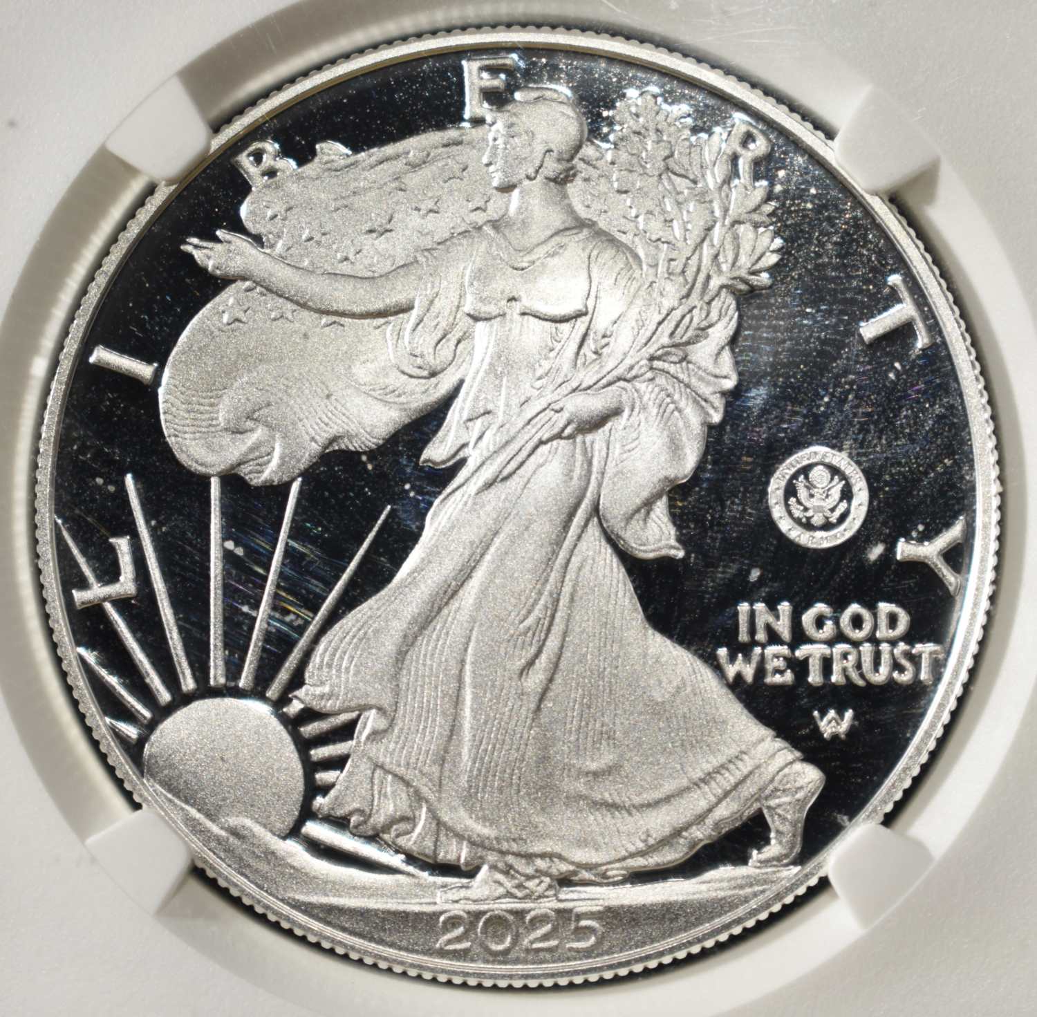 2025 W AMERICAN SILVER EAGLE PF 70 ULTRA CAMEO NGC