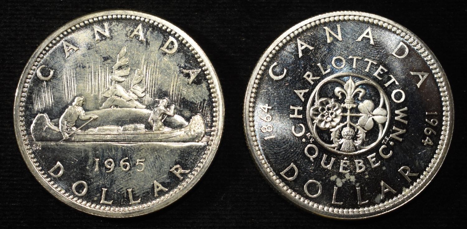 (2)80% SILVER CANADIAN DOLLARS