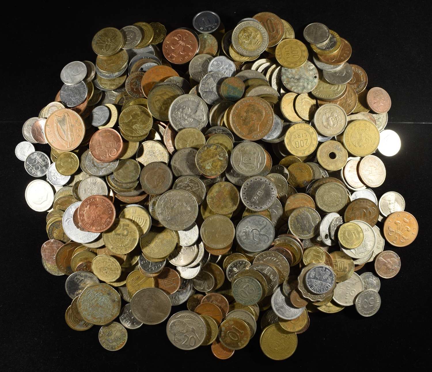 5 LBS FOREIGN COINS