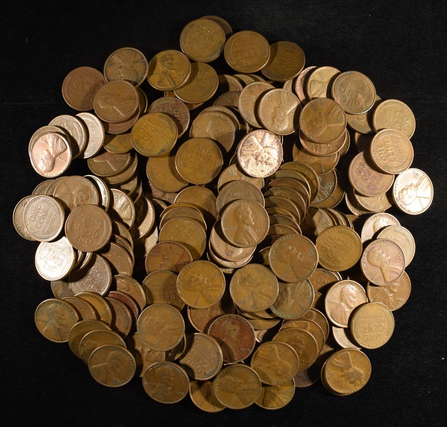 200 "S" MINT WHEAT CENTS