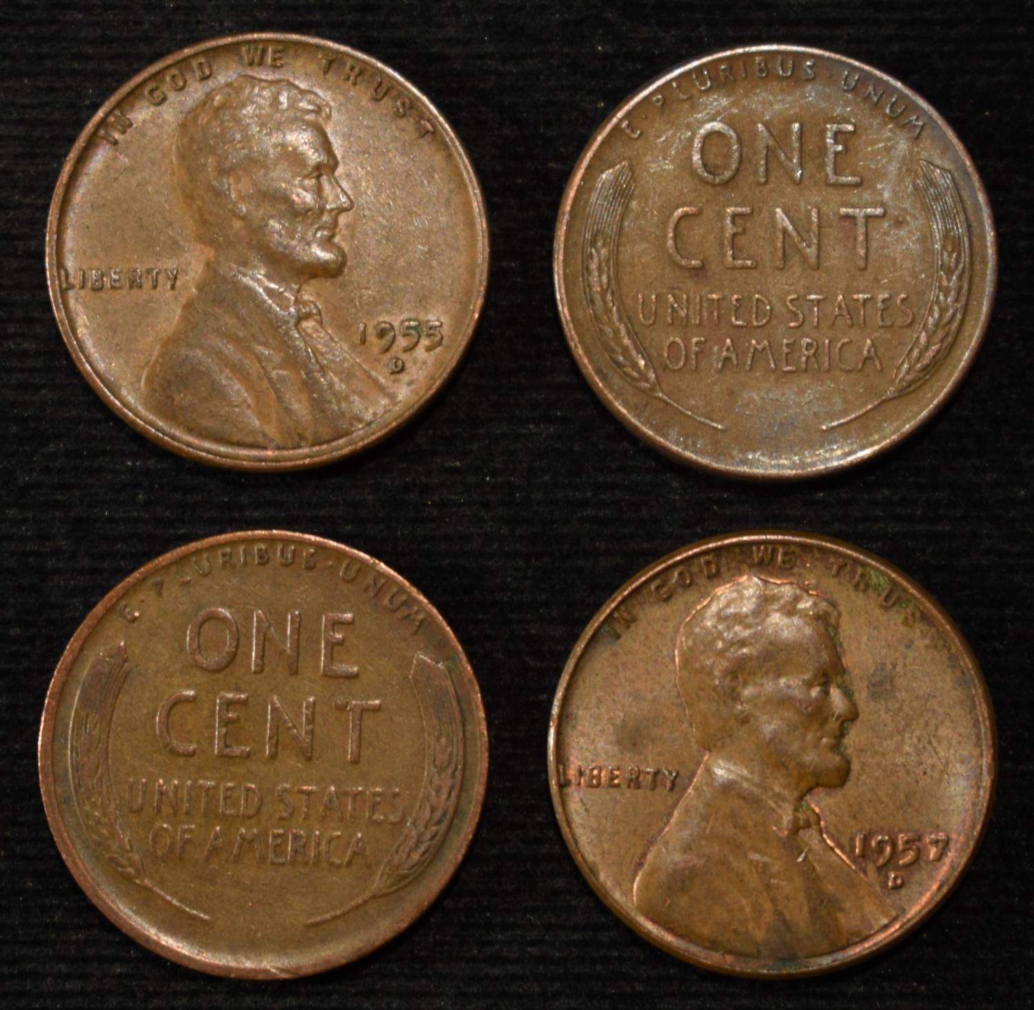 (500) 40'S & 50'S WHEAT CENTS