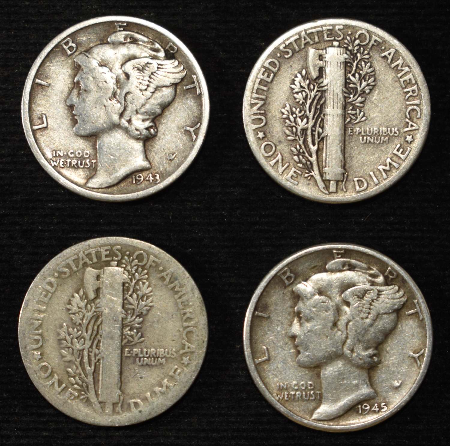 (50) MERCURY DIMES