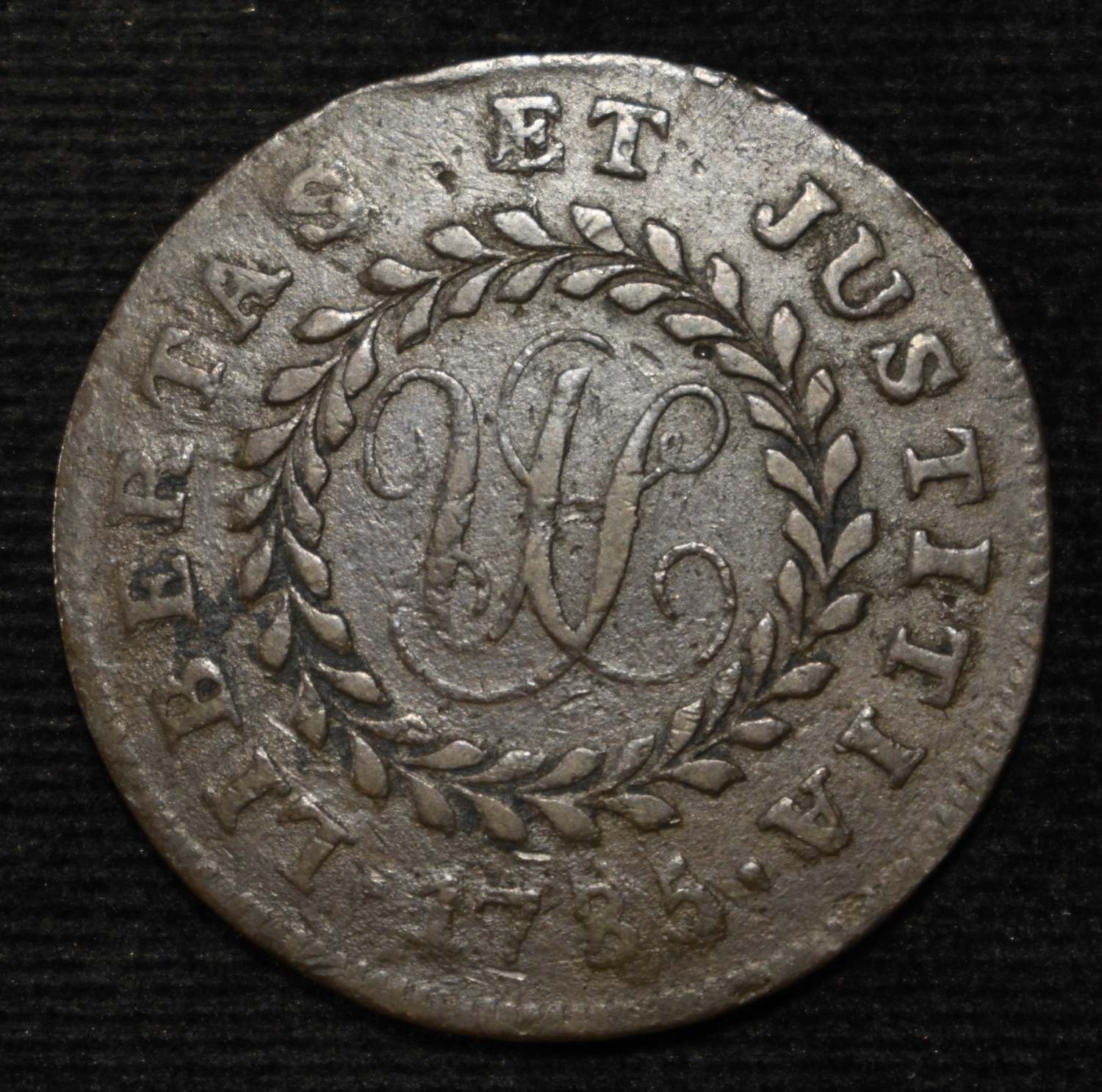 1785 NOVA CONSTELLATIO POINTED RAYS BN XF
