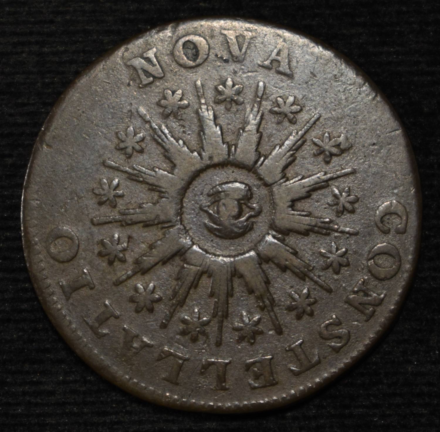 1785 NOVA CONSTELLATIO POINTED RAYS BN XF