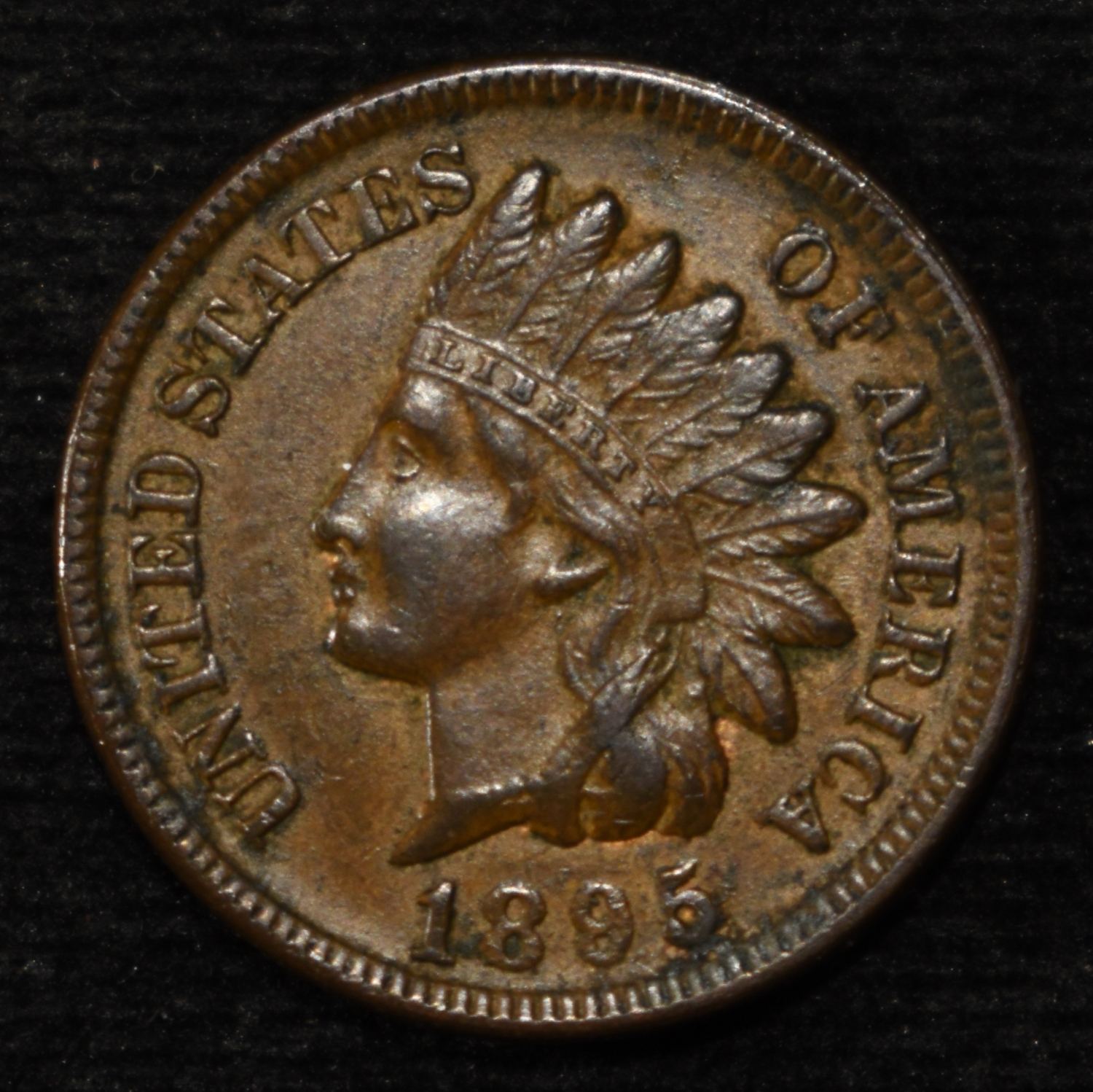 1895 INDIAN CENT CH ORIG UNC