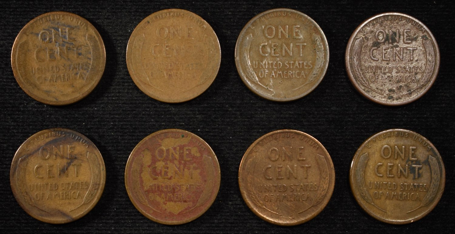 8 NICE EARLY SEMIKEY WHEAT CENTS