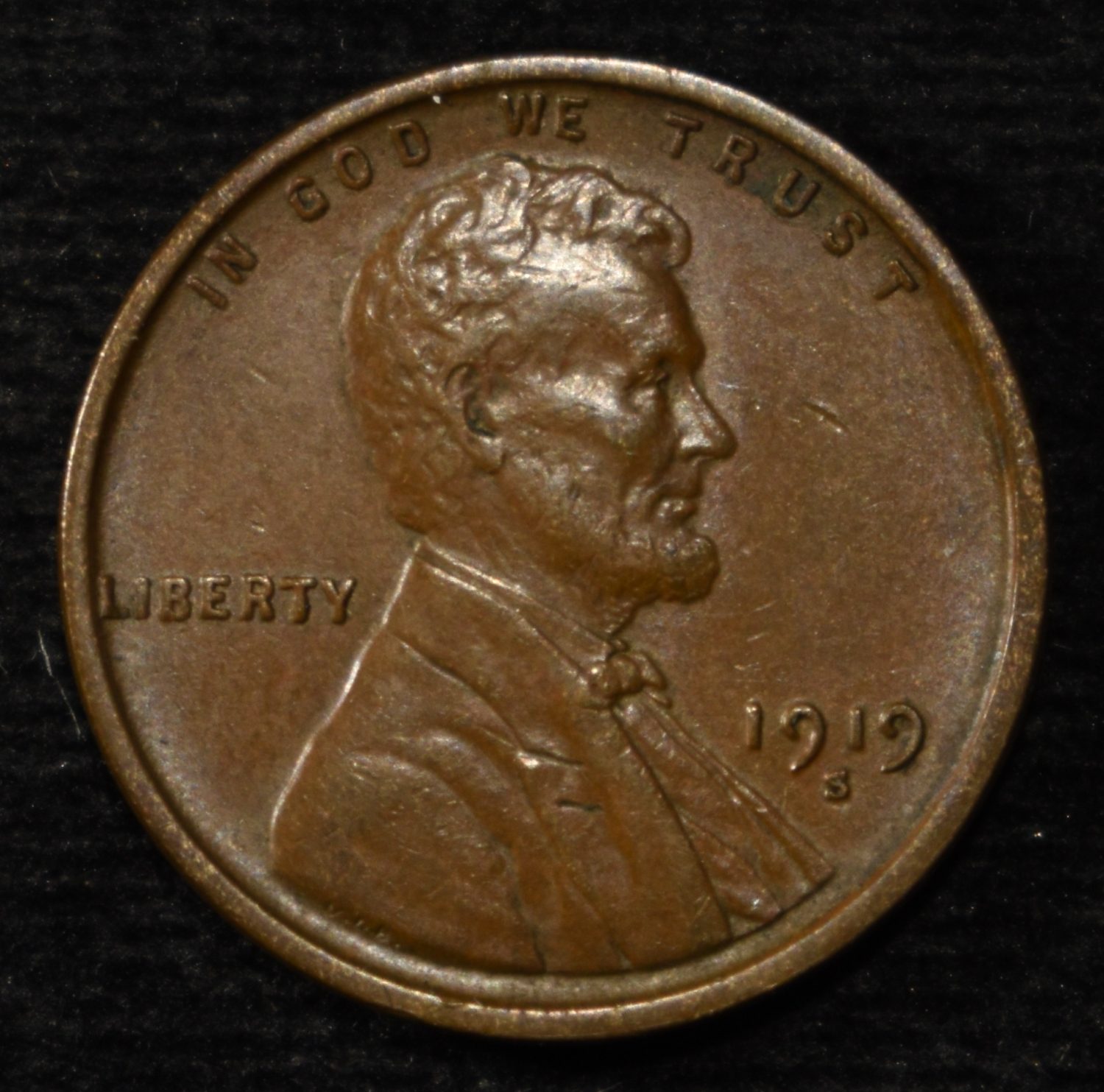 1919-S WHEAT CENT NICE ORIG UNC