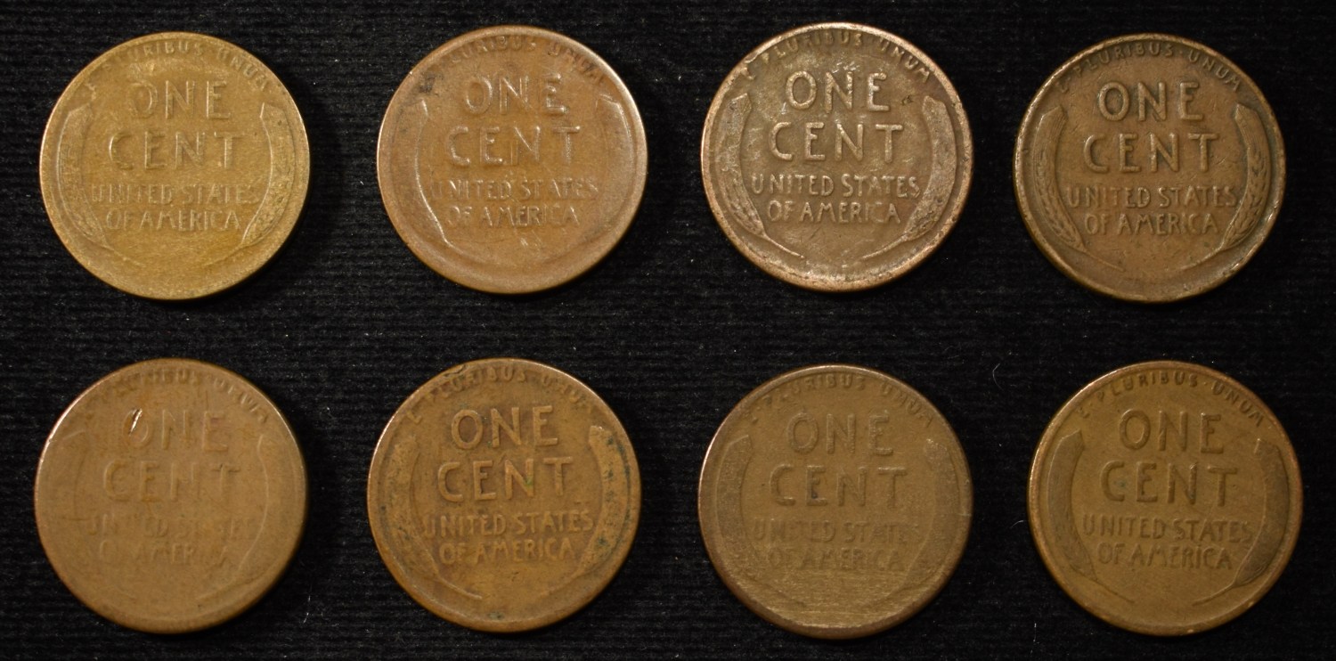 8 NICE EARLY SEMIKEY WHEAT CENTS