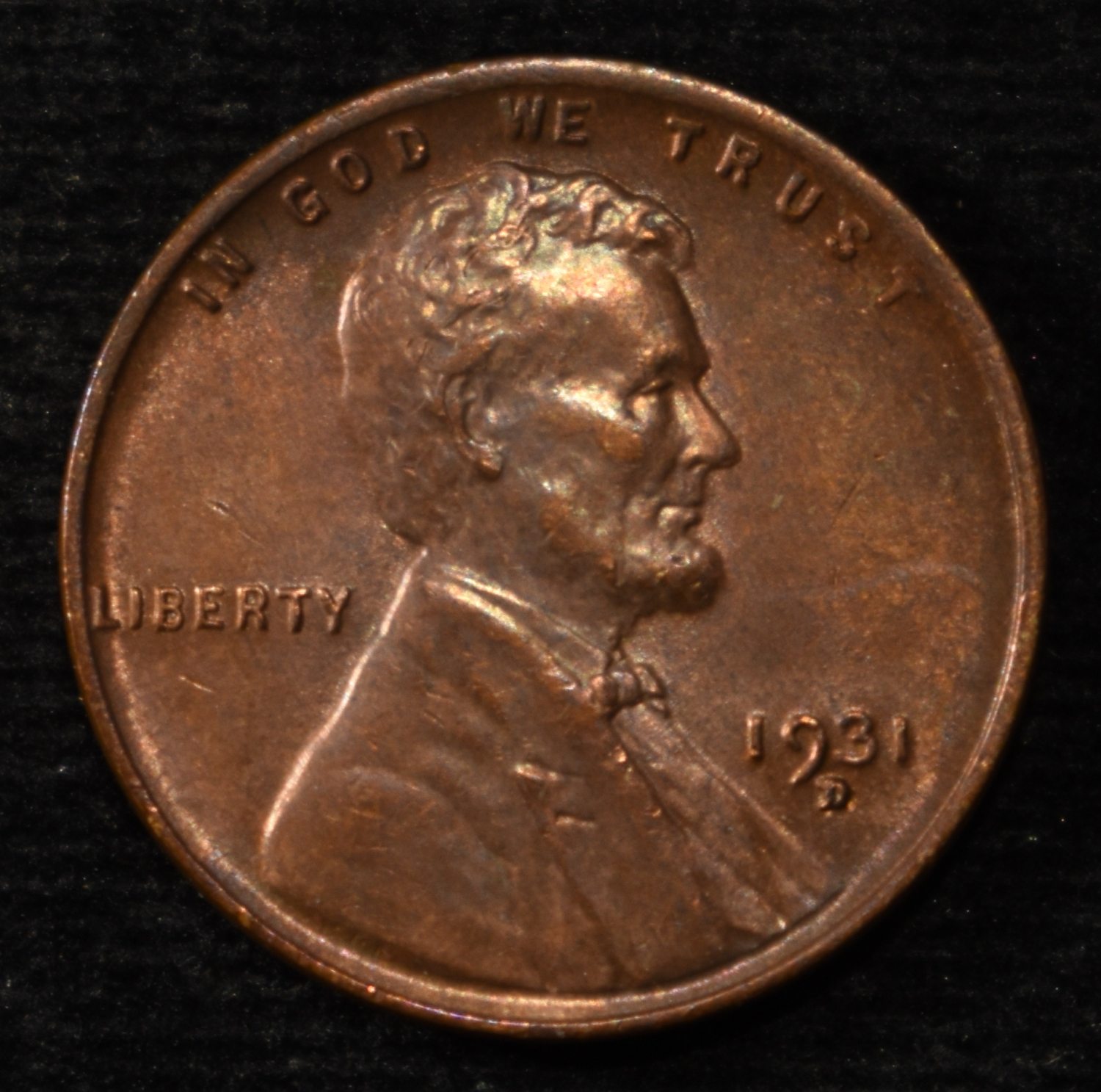 1931-D WHEAT CENT VERY CH BU NEAR GEM
