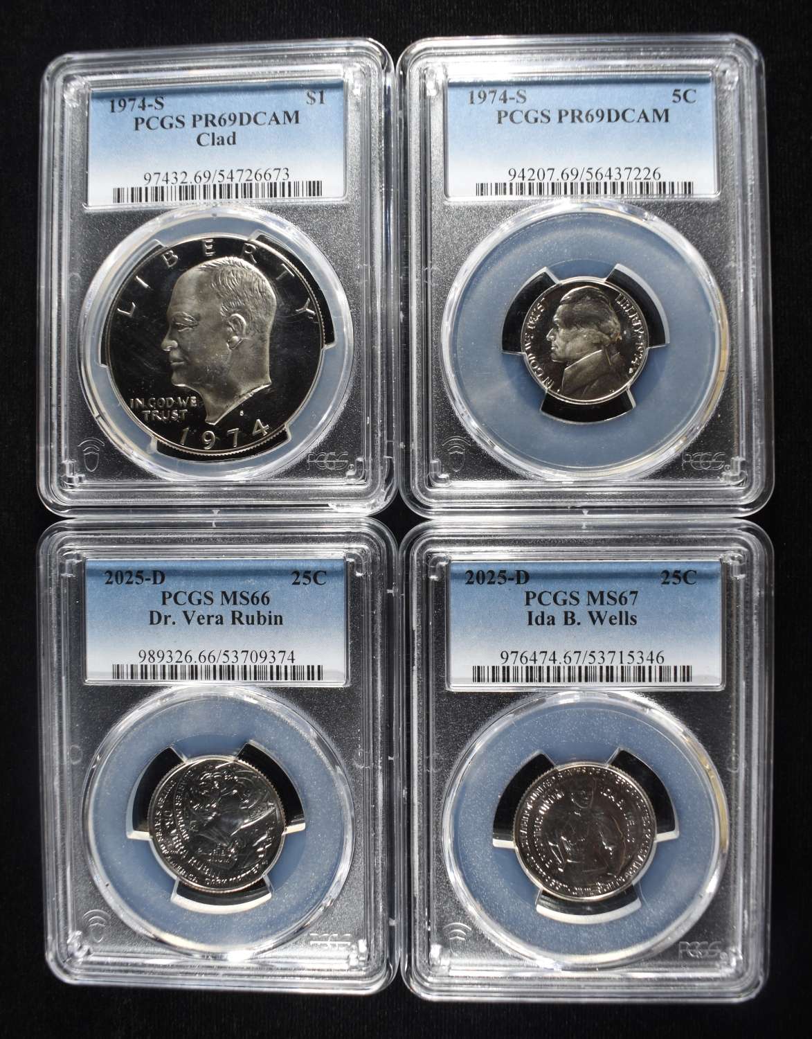 (4) PCGS GRADED COINS