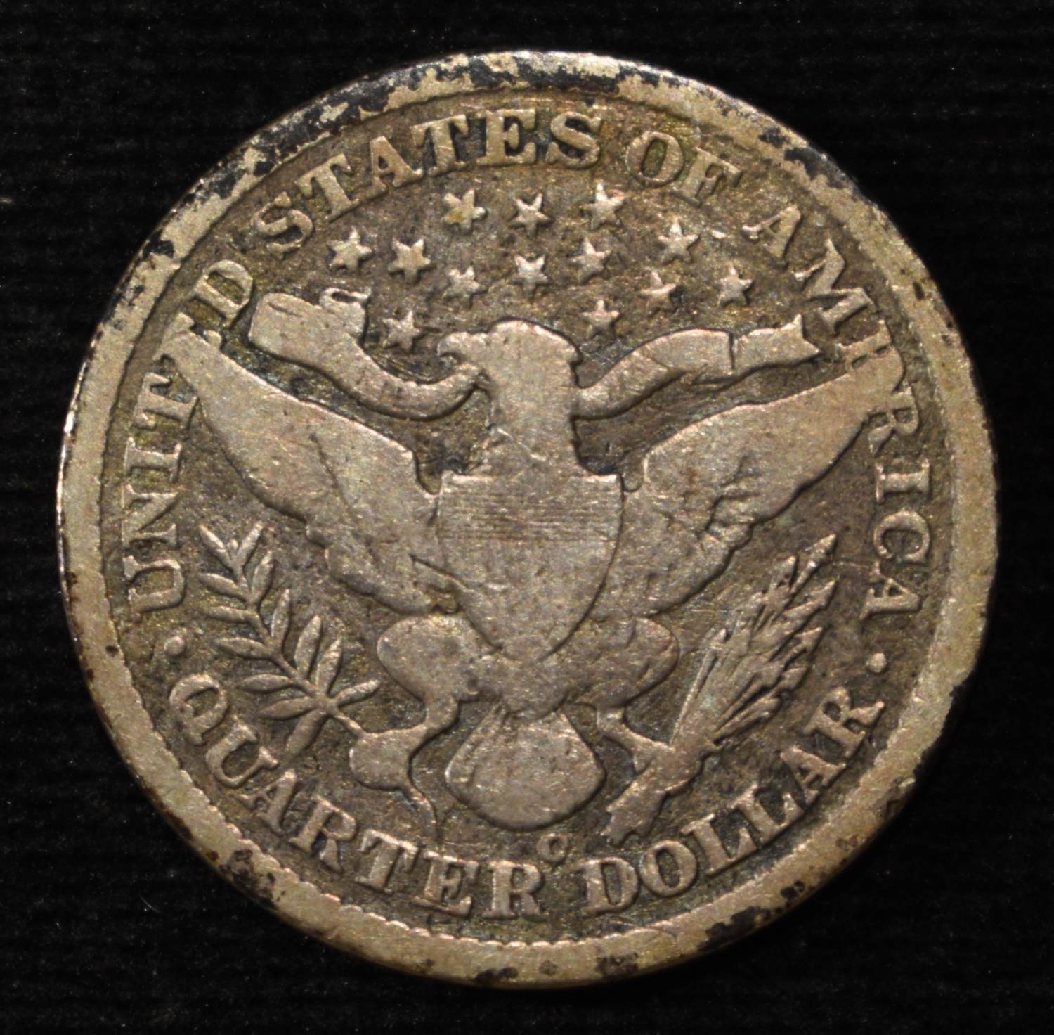 1896-O BARBER QUARTER VG