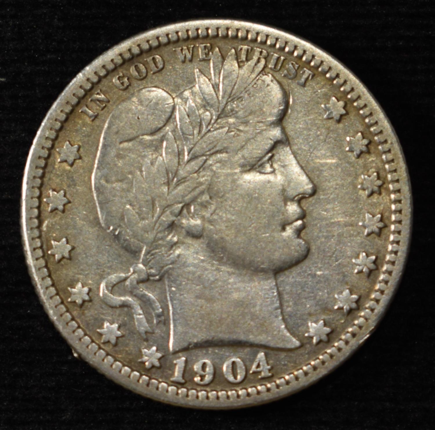 1904 BARBER QUARTER AU