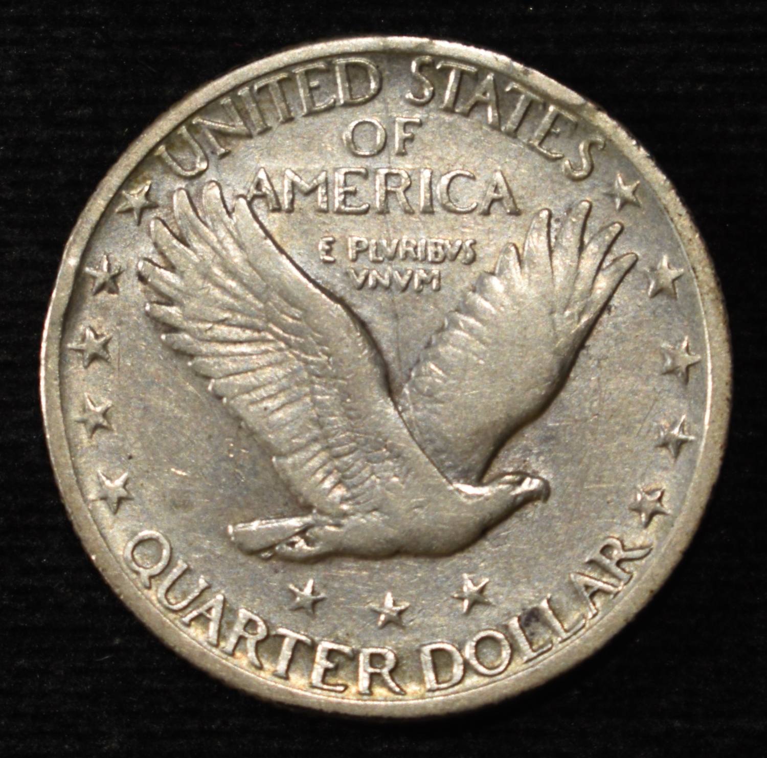1918/7-S STANDING LIBERTY QUARTER XF