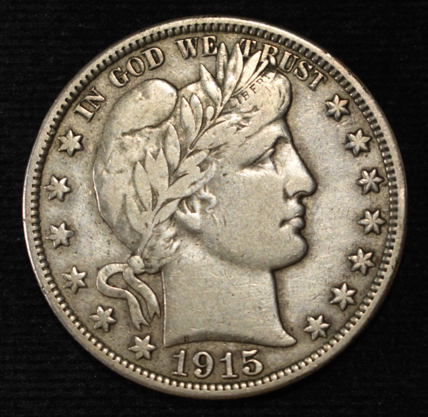 1915 BARBER HALF DOLLAR VF KEY DATE