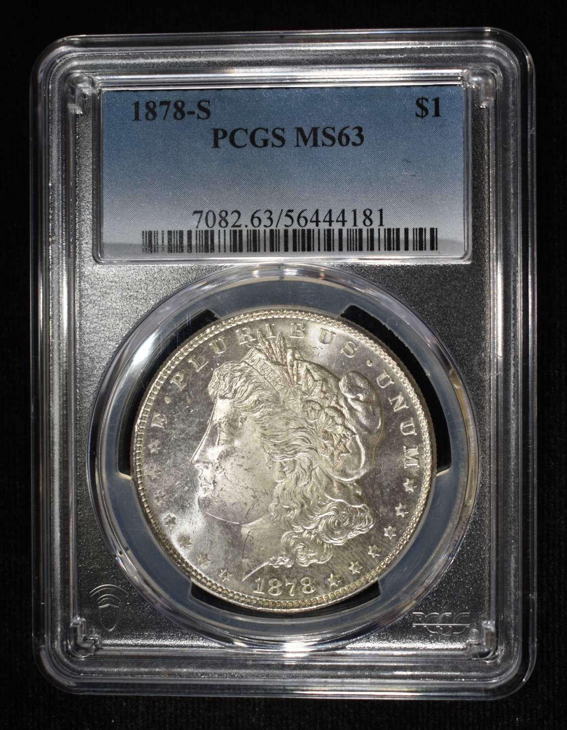 1878-S MORGAN DOLLAR PCGS MS-63