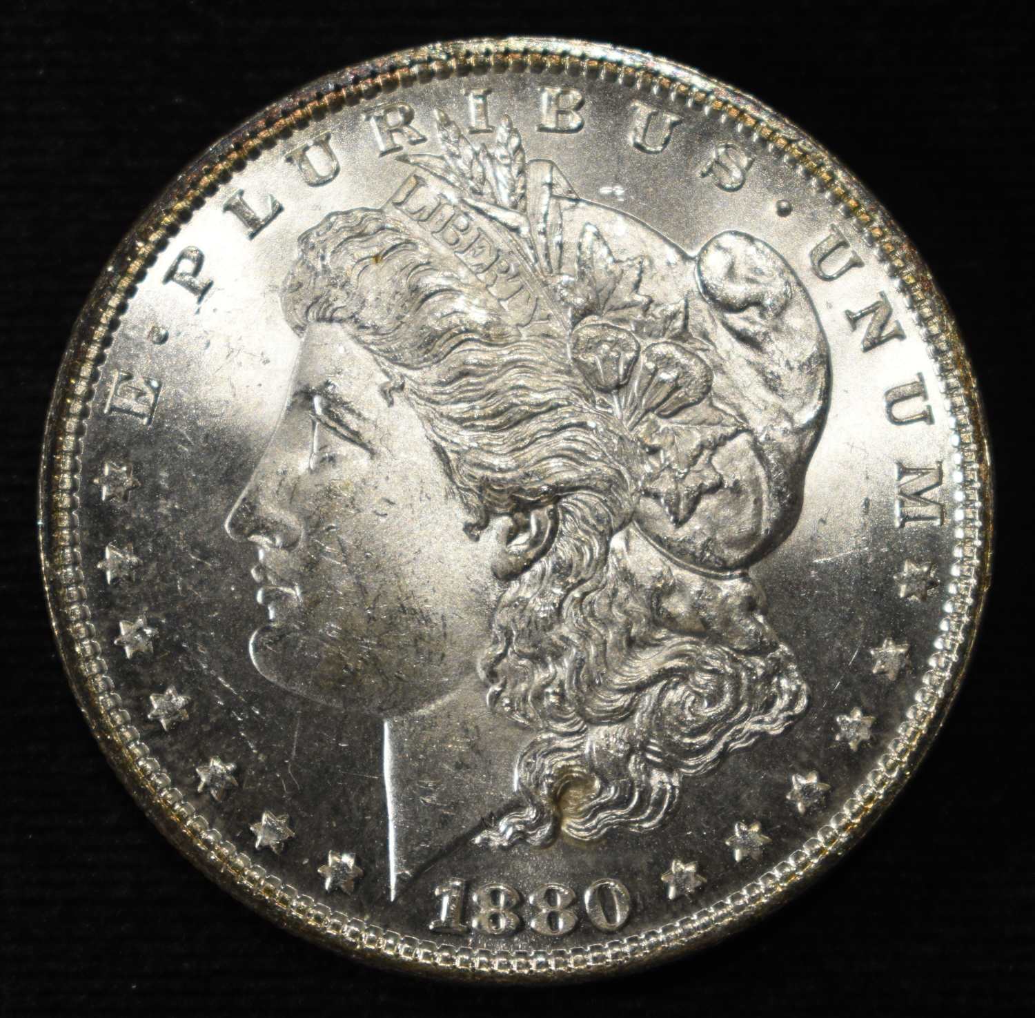 1880 MORGAN DOLLAR GEM BU