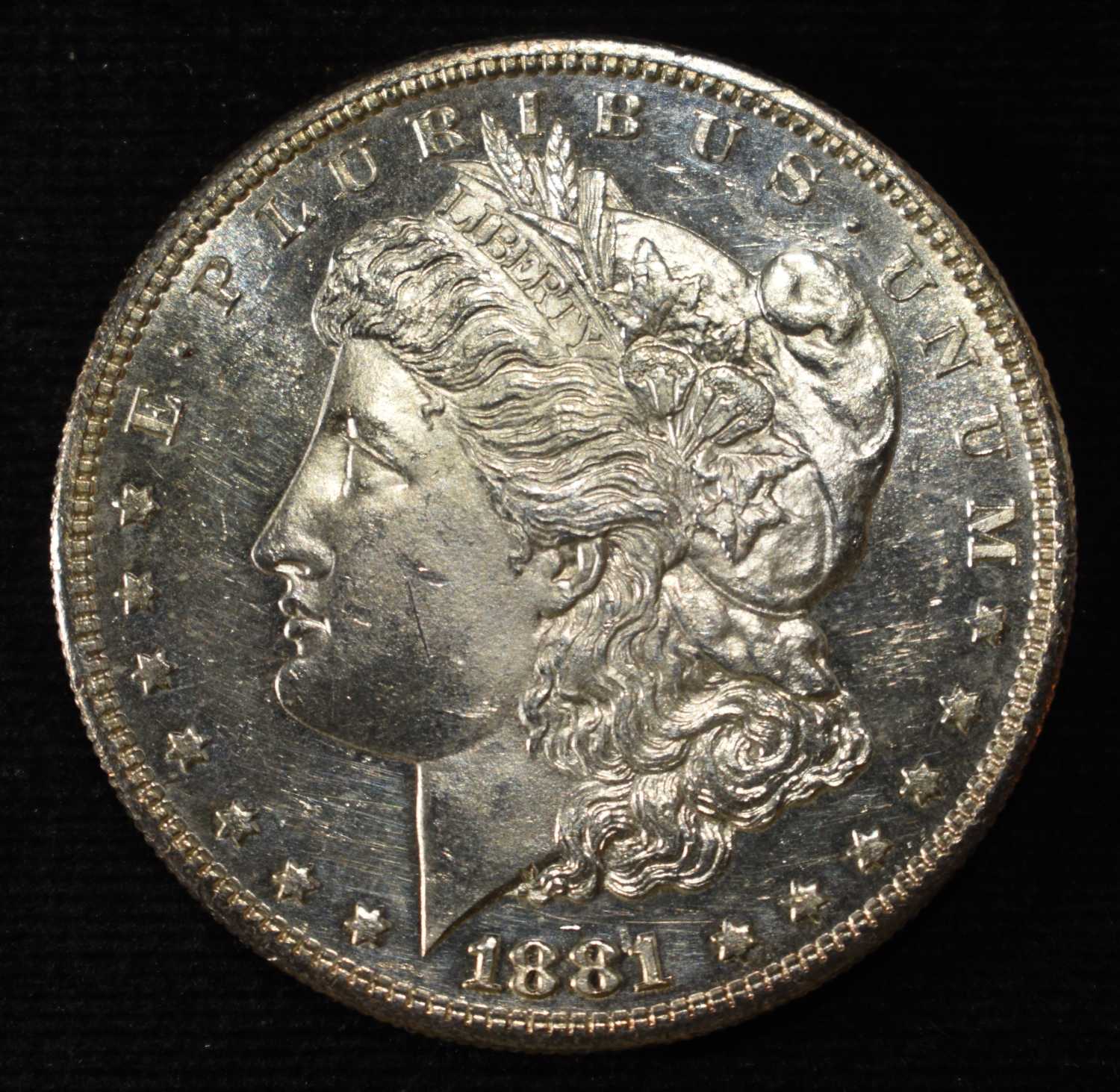 1881-S MORGAN DOLLAR CH BU PL