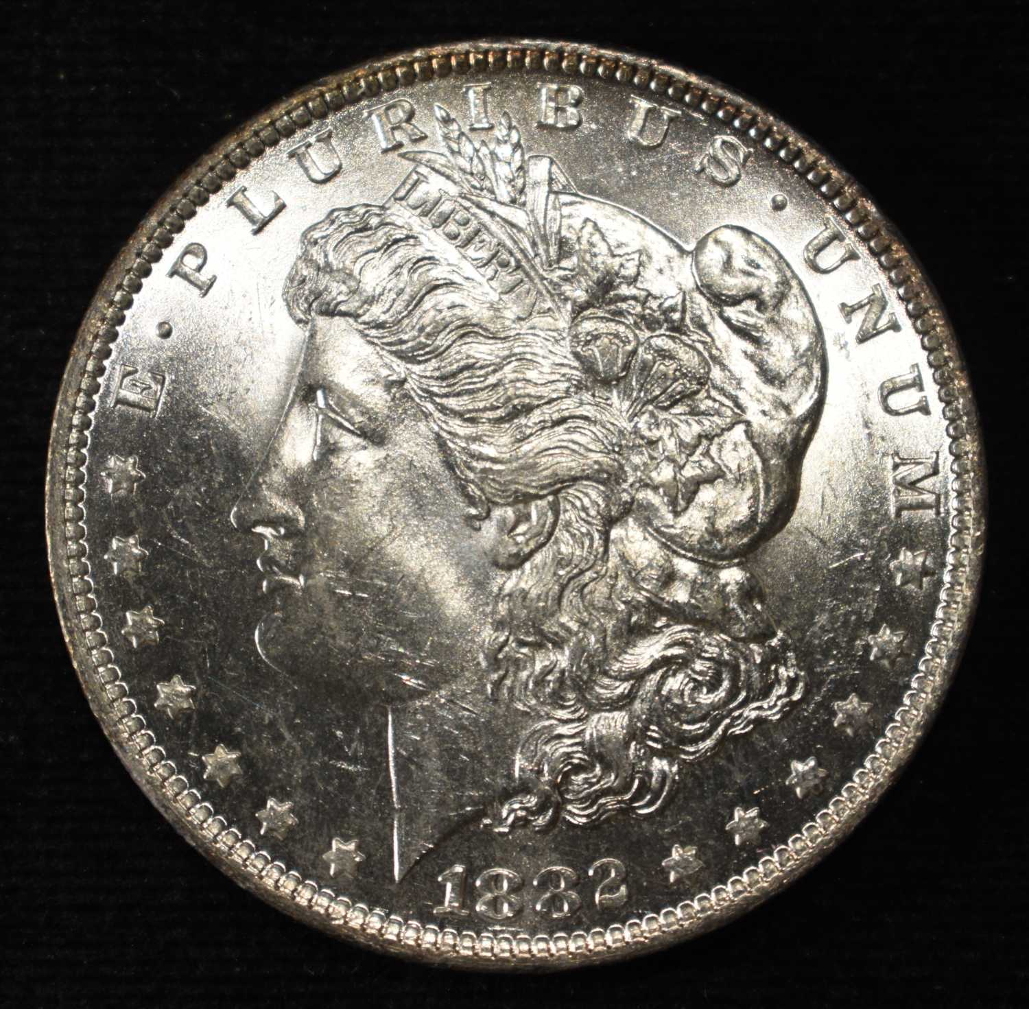 1882-O MORGAN DOLLAR GEM BU