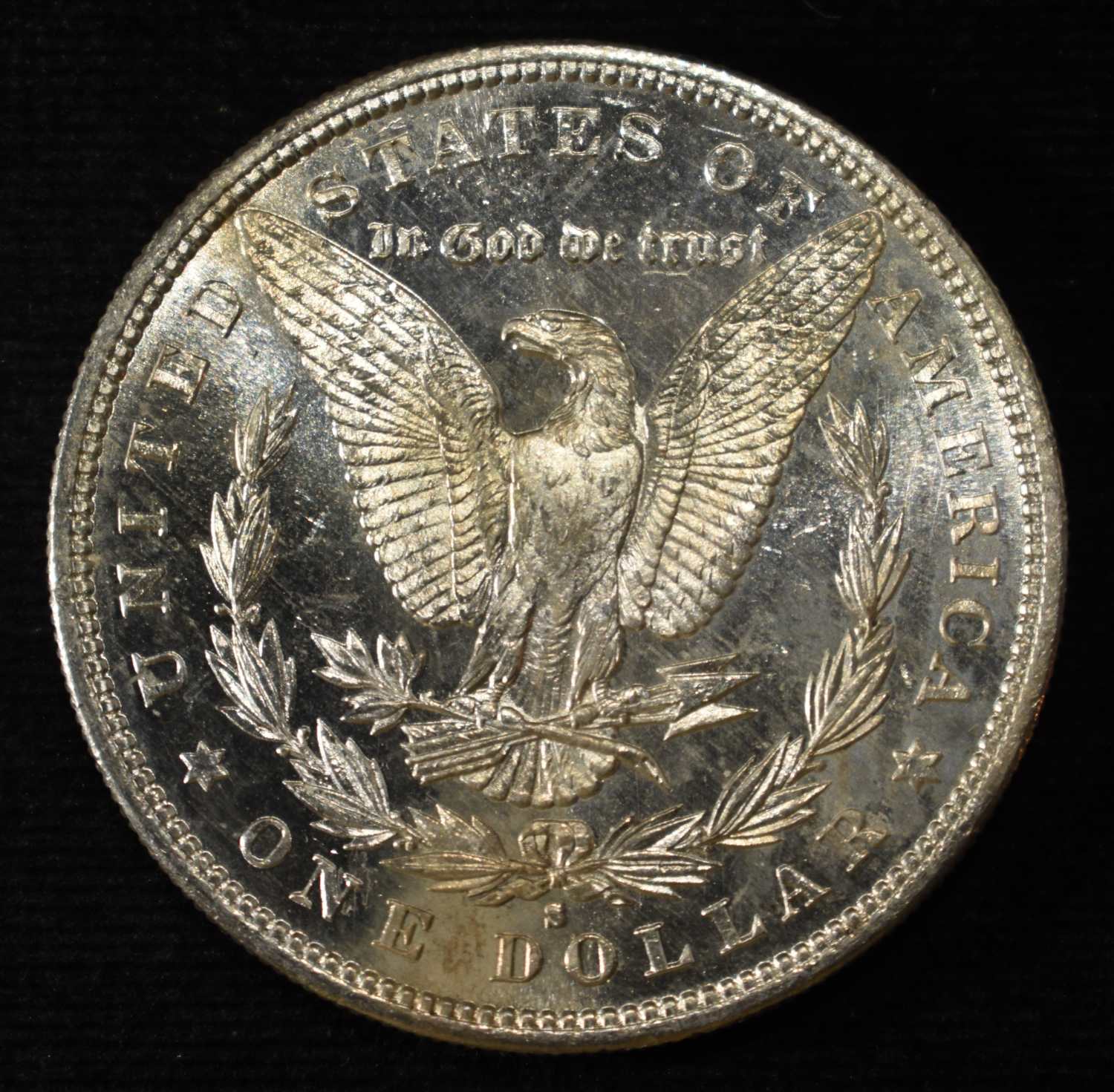 1882-S MORGAN DOLLAR GEM BU PL