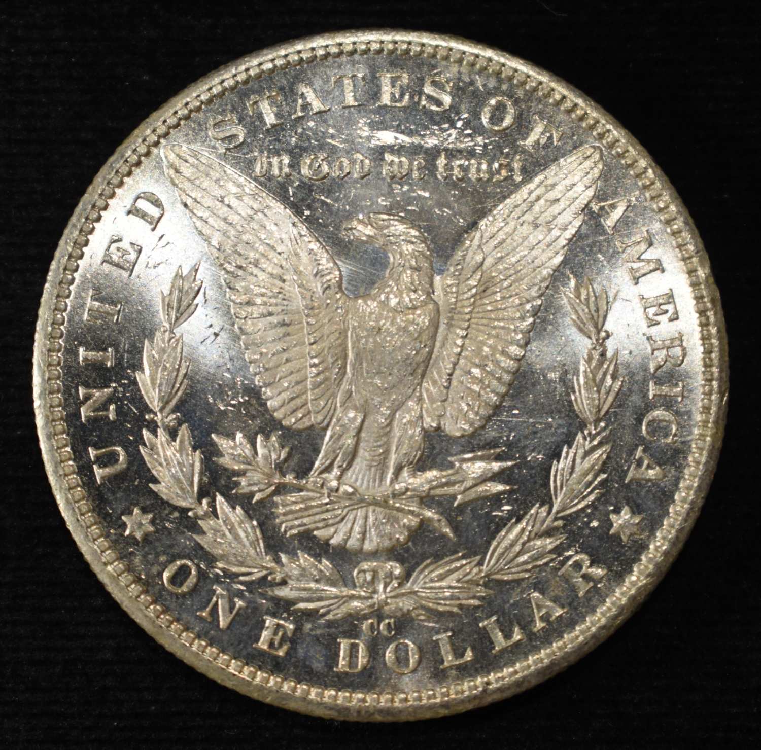 1882-CC MORGAN DOLLAR CH TO GEM BU DMPL