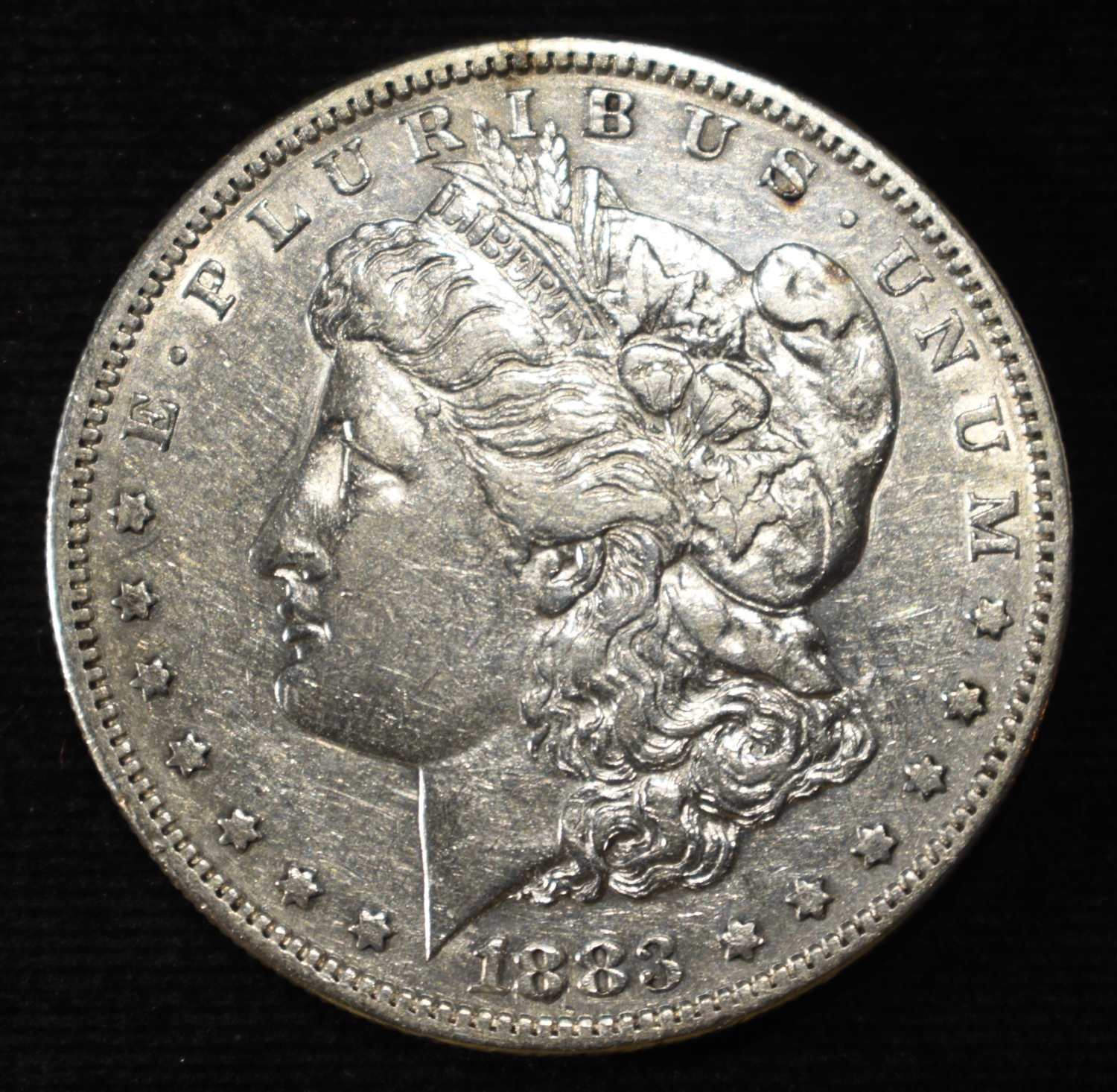 1883-S MORGAN DOLLAR CH AU