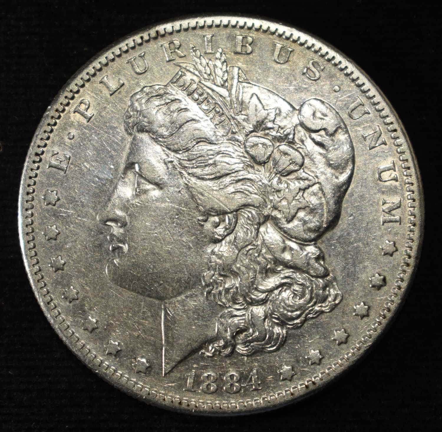 1884-S MORGAN DOLLAR XF