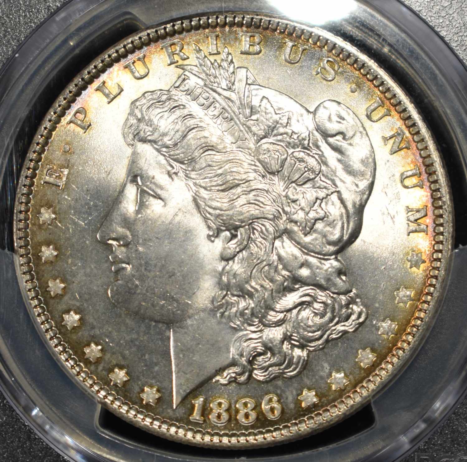 1886 MORGAN DOLLAR PCGS MS-64