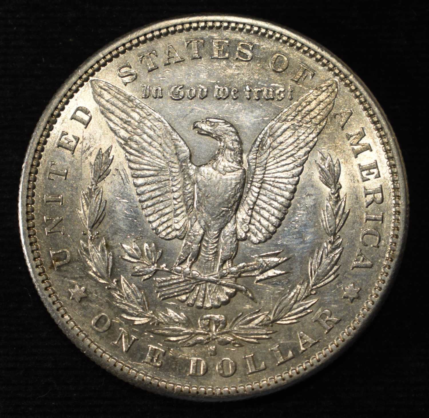 1886-S MORGAN DOLLAR AU/BU