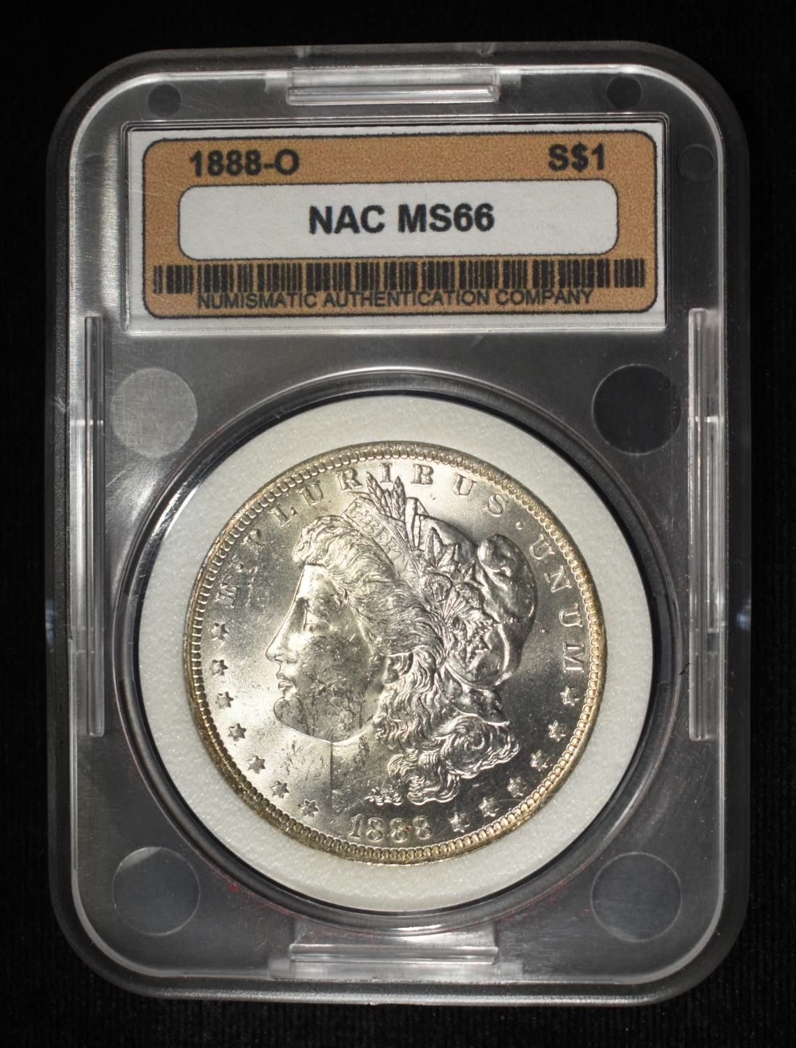 1888-O MORGAN DOLLAR NAC SUPERB GEM BU