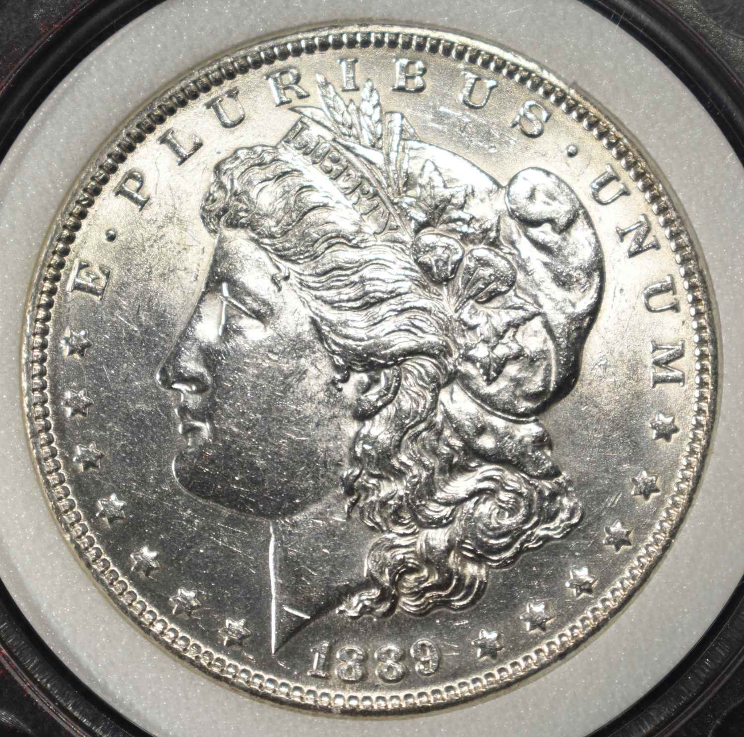 1889 MORGAN DOLLAR NAC SUPERB GEM BU