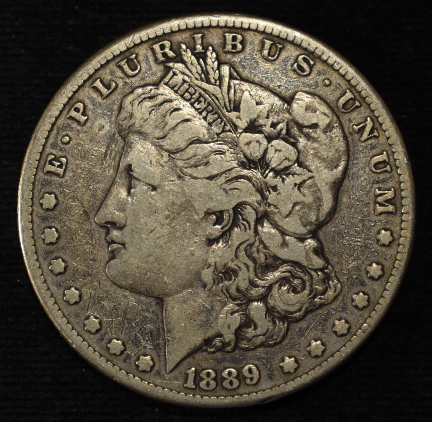 1889-CC MORGAN DOLLAR VF