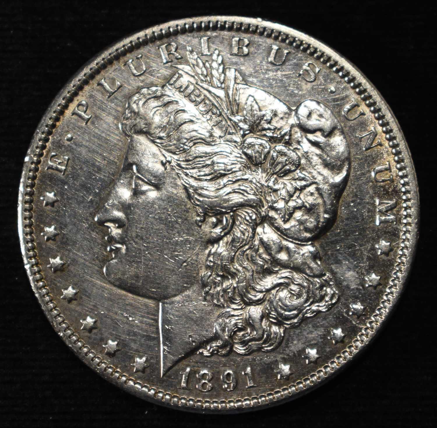 1891-CC MORGAN DOLLAR BU PL