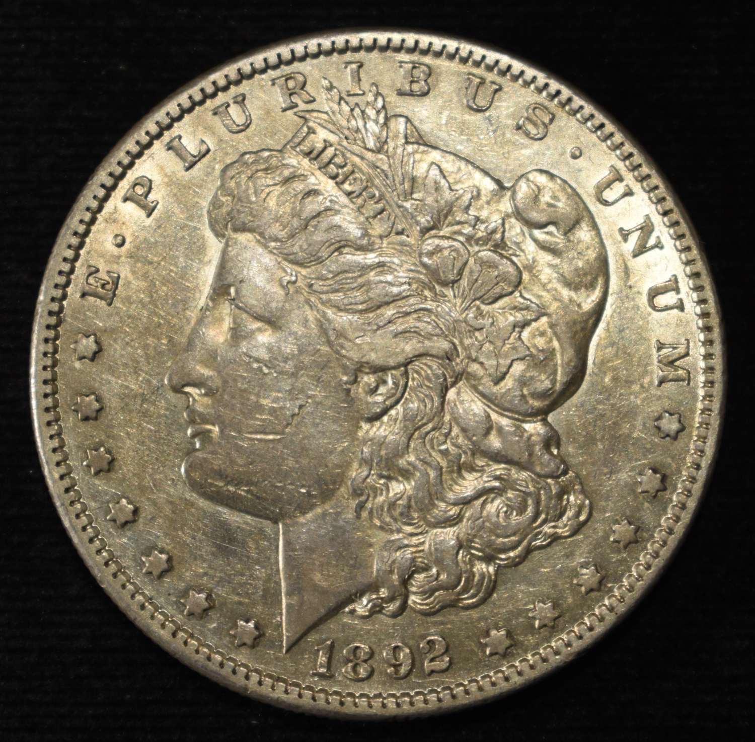 1892-S MORGAN DOLLAR CH AU