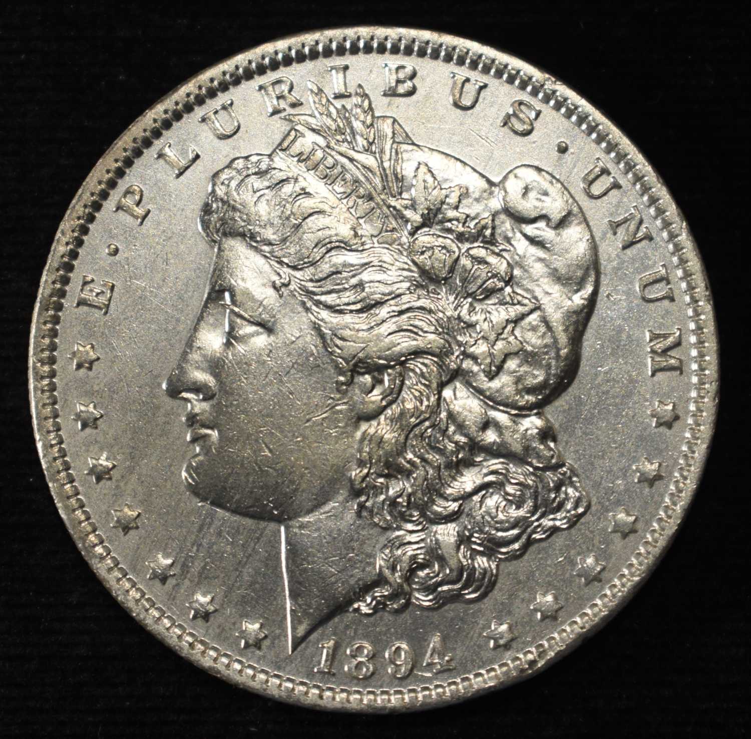 1894-O MORGAN DOLLAR SHARP BU OLD CLEANING
