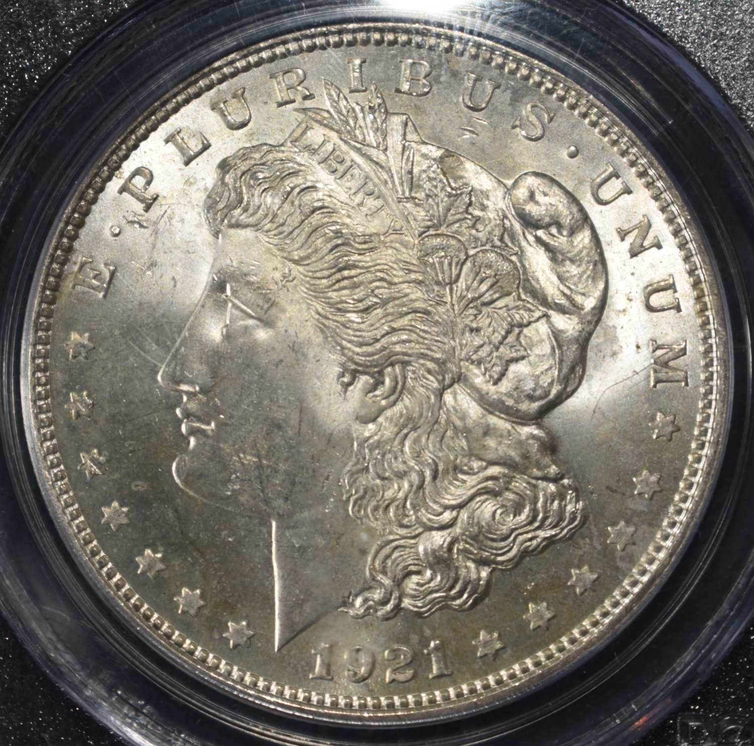 1921 MORGAN DOLLAR PCGS MS-63