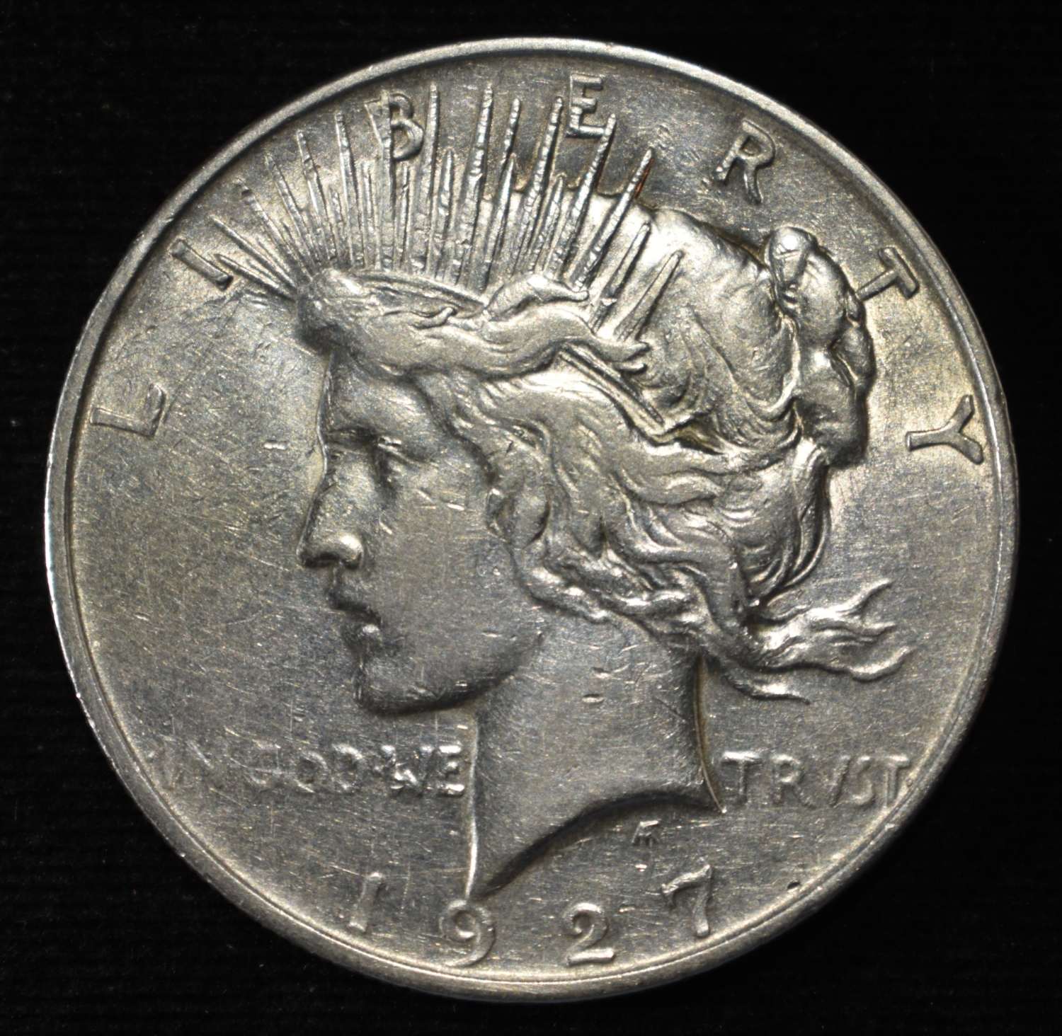 1927-D PEACE DOLLAR VF