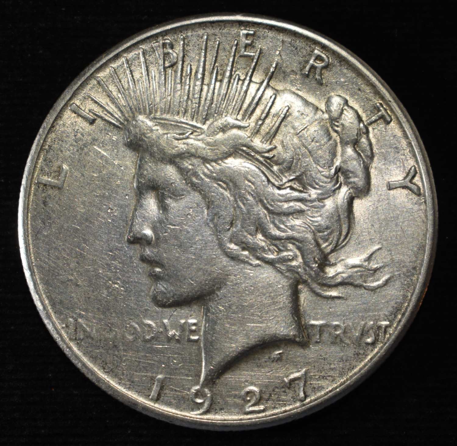 1927-S PEACE DOLLAR VF