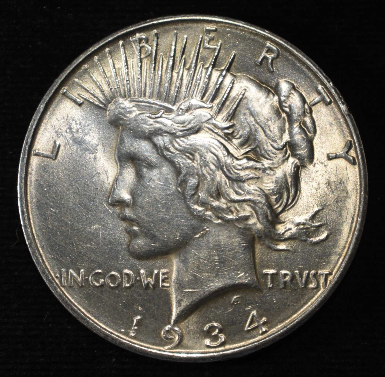 1934-D PEACE DOLLAR AU/BU