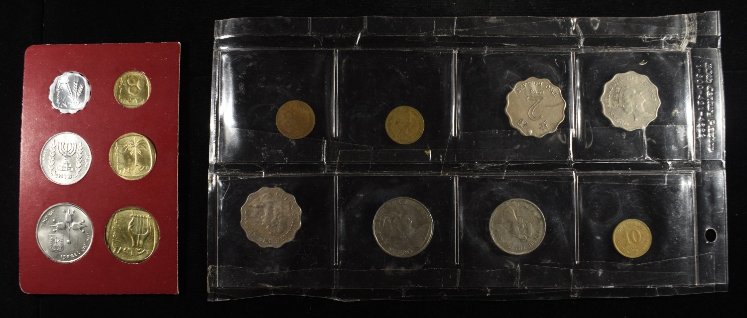 FOREIGN COINS & CURRENCY COLLECTORS LOT