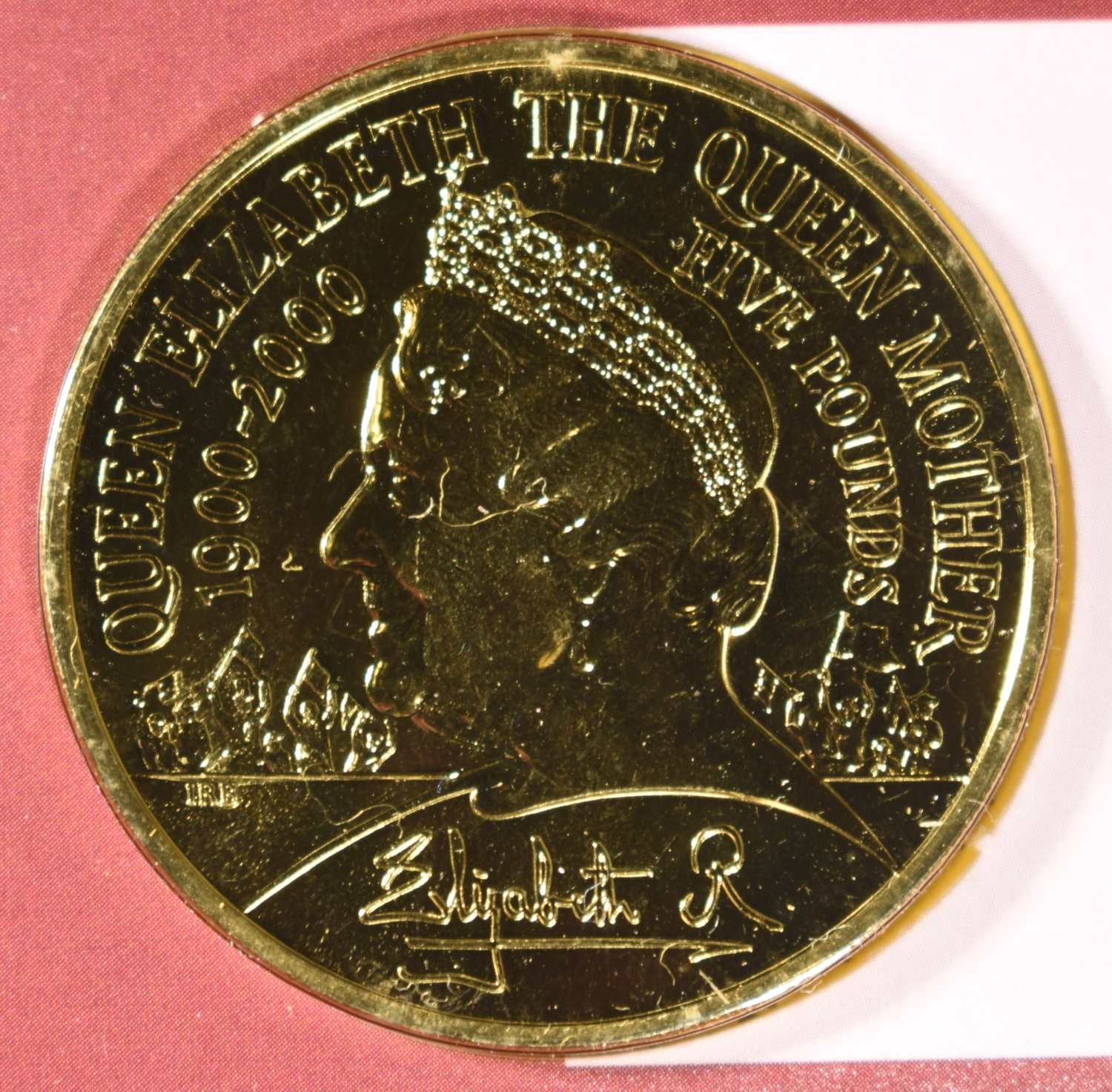 (1) 92.5% SILVER & (2) NON-SILVER 2000 5 POUNDS UK