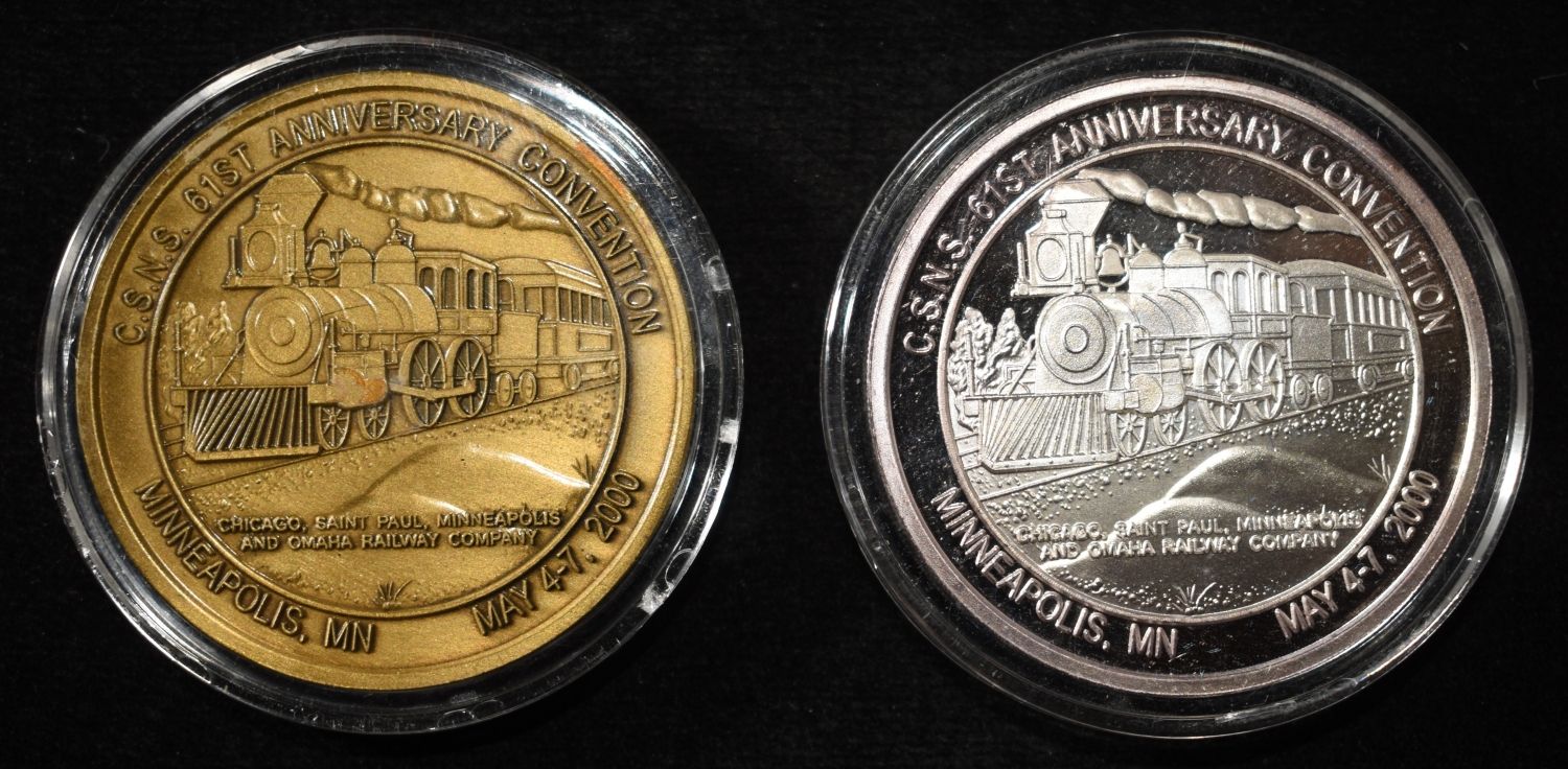 C.S.N.S 61ST ANNIVERSARY MEDAL & 1 OZ SILVER ROUND