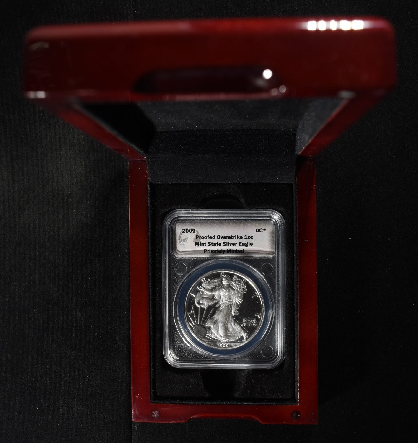2009 DC* ASE PROOFED OVERSTRIKE PRIVATELY MINTED