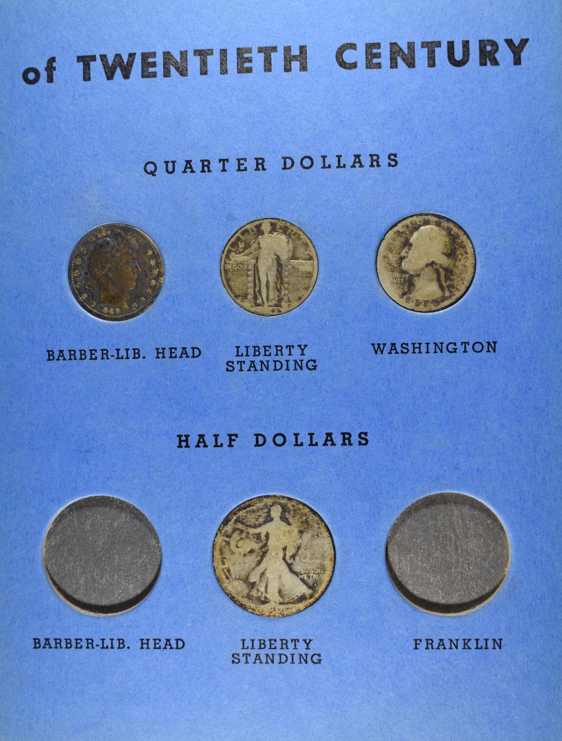 TYPE COLLECTION 20TH CENTURY US COINS WHITMAN