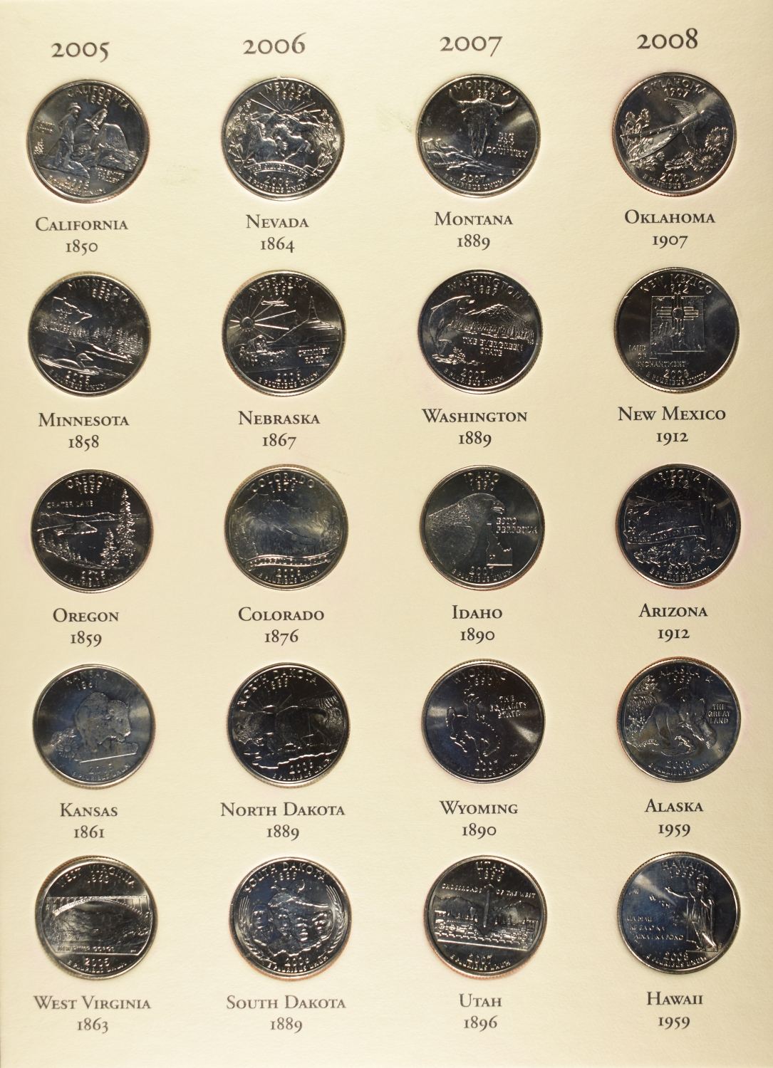 FIFTY STATE COMMEM QUARTERS COLLECTION