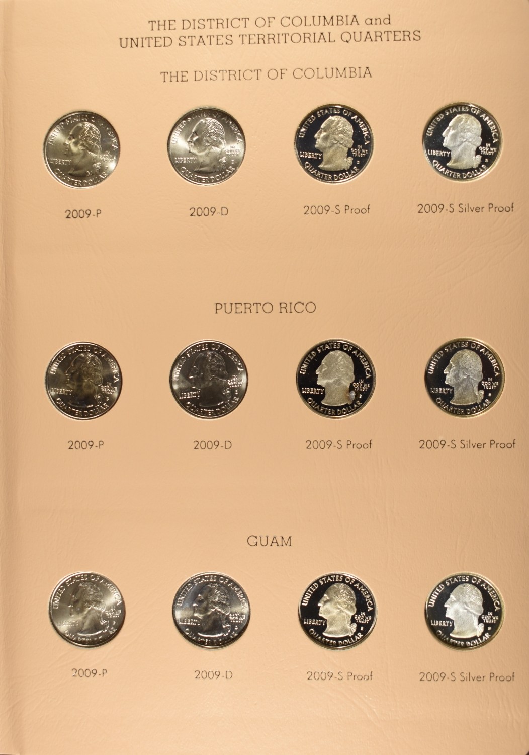 DIST OF COLUMBIA & US TERR. QUARTERS COLLECTION BU