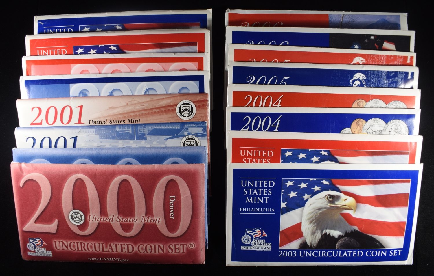 2000-02, 04-06 & (2) 2003 UNC SETS