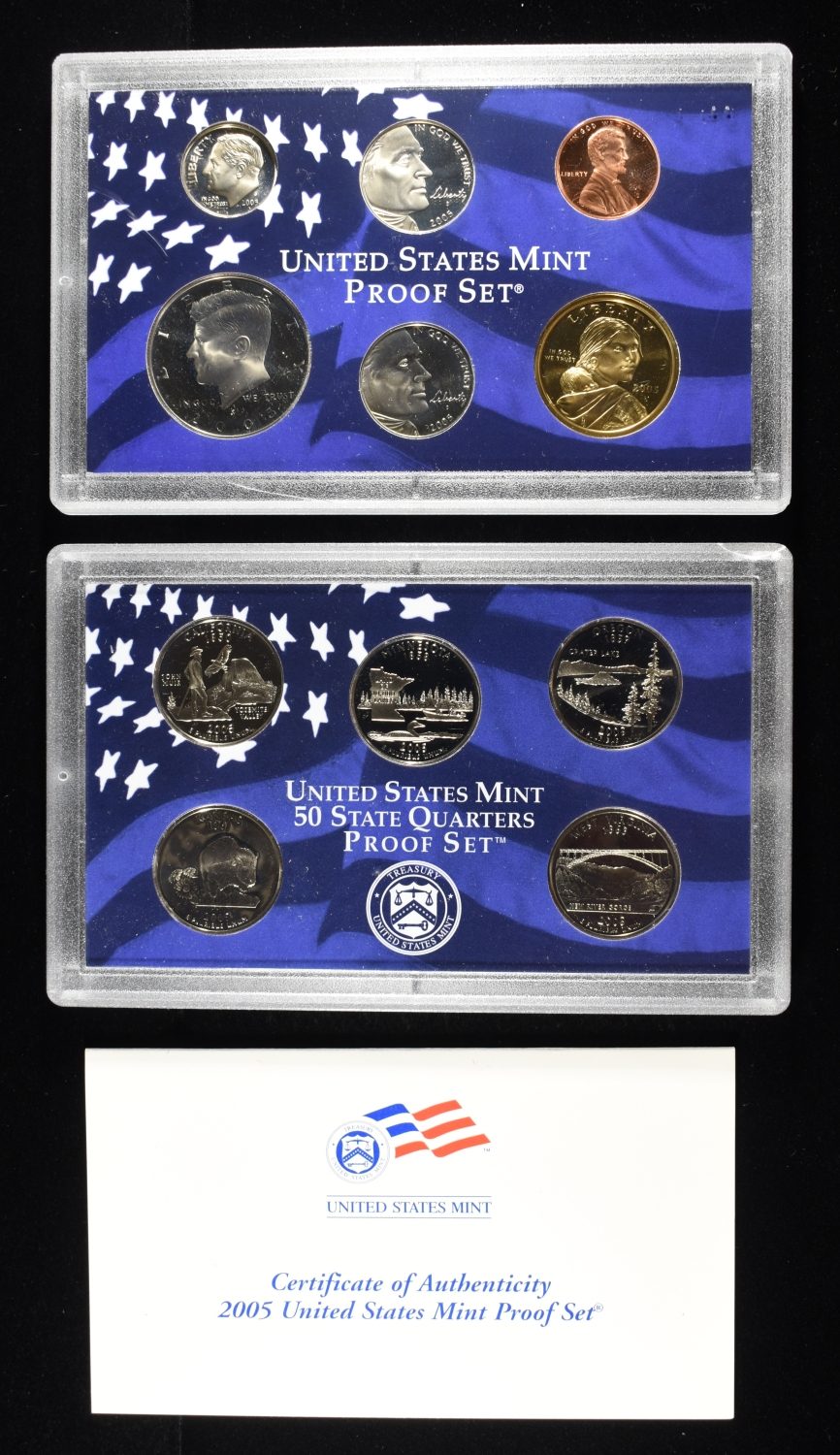 (5) 2005 MINT PROOF SETS