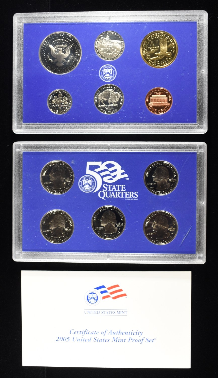 (5) 2005 MINT PROOF SETS